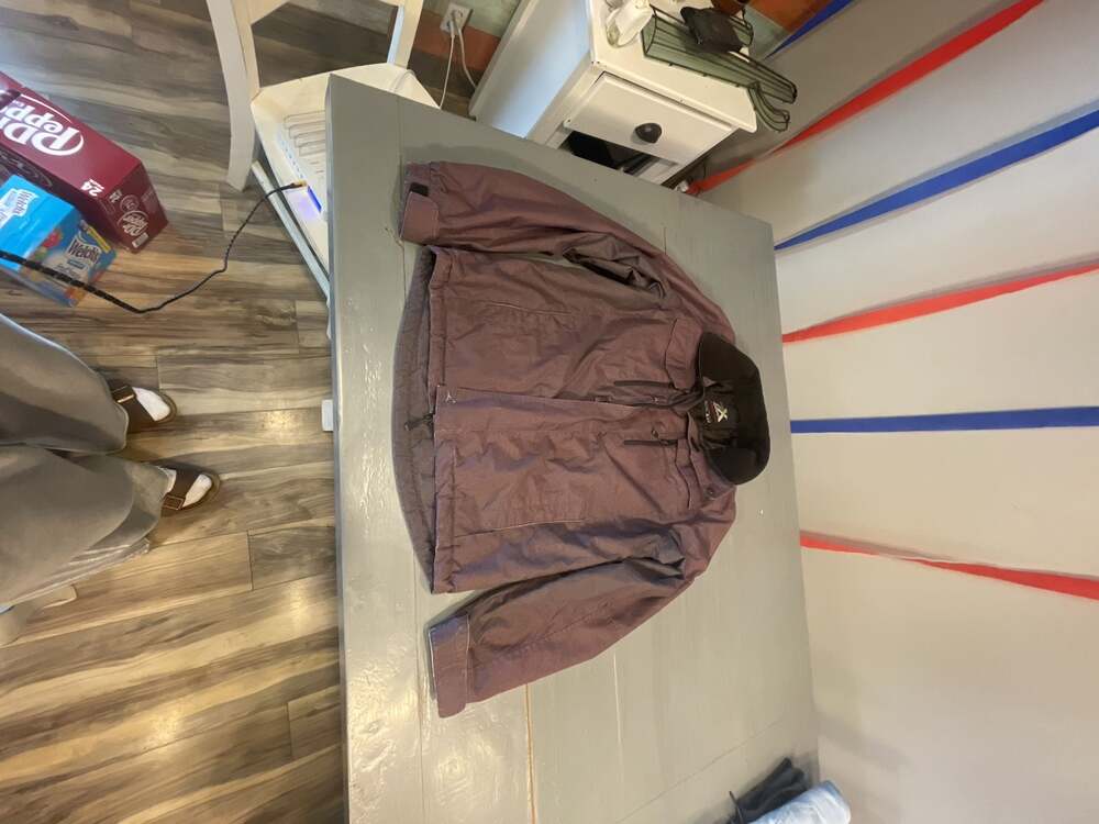 ZeroXposur Purple Hooded Lightweight Windbreaker Jacket